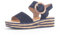 Gabor -Sandale Compensé pour Femme comfort, confortable en Cuir velours, modèle 44.550/16T6