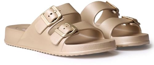 TONI PONS Creta - Wasserdichte Gummisandalen, Platinfarben, 38 EU