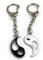 Onwomania Ying Yang Porte-clés d'amitié porte-bonheur en aluminium, idéal pour offrir, multicolore, taille unique