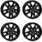 4x AUTEC Felgen Alufelgen KISO 7.5x18 ET58 5x130 Schwarz kompatibel mit Fiat Ducato
