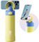 Magcheer 24oz Botella agua gimnasio magnética Botella termica deportes de acero inoxidable Mantiene el frío durante 24 horas para Fitness y actividades al aire libre(amarillo)