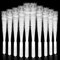 Lot de 36 plumeaux lumineux LED en fibre de verre - Accessoires de fête - Plumeau lumineux LED en fibre de verre - Pour mariage, fête, concert, événement, anniversaire