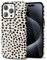 Svanove Cheetah Print Phone Case for iPhone 15 Pro Case Girly Trendy Leopard Pattern, Retro Cool Animal Print, Luxury Cute Case for Women, Aesthetic Y2k Hard Shell Plastic, Beige Polka Dots