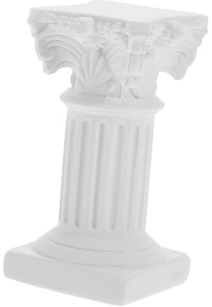 RORPOIR Roman Column Model Roman Column Pedestal Greek Columns Statue Roman Column Vase Planter Greek Roman Statue Greek Candle Holder Table Game Pillar Decor Roman Pillars Resin White