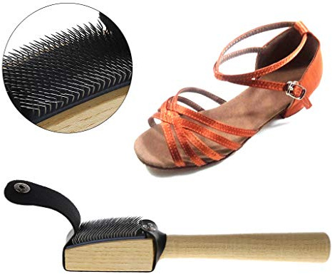 jojnsha Spazzola per scarpe in filo di legno per balletto, scarpe da ballo, spazzole per scarpe da casa