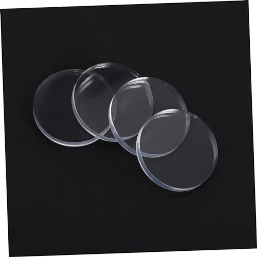 Toyvian 10 Stück Glastisch Pads Anti Abstandshalter Aus Transparentem Material Saugnapf Dämpfer Für Glasabdeckungen rutschfeste Unterlage Für öbel Und Tischplatten