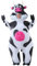 JOYBRO Disfraz Hinchable de Vaca para Adultos, Divertido Traje de Vaca Lechera para Hombre y Mujer, Ideal para Halloween, Carnaval, Cosplay y Fiestas Temáticas, Talla Única 160–190 cm