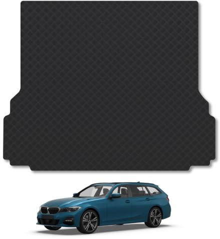 Fits BMW 5 Series (2017-2024) [Touring] 3mm Rubber Boot Mat | Tailored Fit Durable Boot Liner Full Coverage Protection Waterproof Accessories Easy Clean Anti Slip Made in the UK