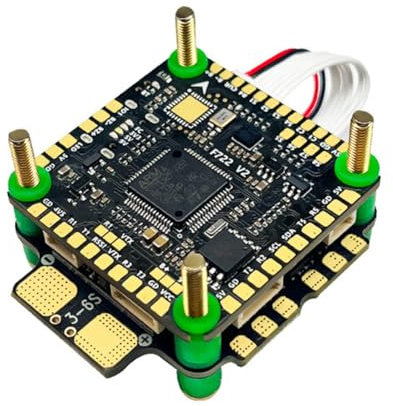 Giwnhvx F760 V2 FC&ESC FPV Stack F722 V2 Flugsteuerung 60A AM32 ESC für FPV Freestyle Drohne