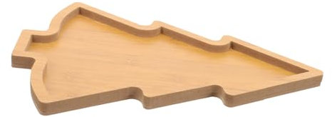 GALPADA Piatto da Portata a Forma di Albero di Natale in Legno, Vassoio Creativo per Snack e Antipasti, Piatto per Frutta Secca e Dessert, per Feste e Riunioni Natalizie