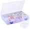 Funtopia 40 Pcs Bead Storage Box,Small Plastic Craft Organiser Storage Containers with Lids, Mini Transparent Organiser Boxes for Jewelry, Toys, Beads, DIY Diamond,Small Parts and Crafts Accessories