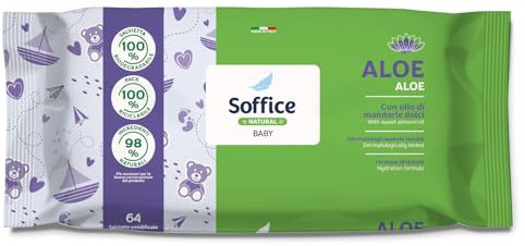 Soffice Reinigungstücher für Babys und Kleinkinder – feuchtigkeitsspendende Formel für die tägliche Hygiene von Babys und Kleinkindern – 12 Packungen à 64 Stück