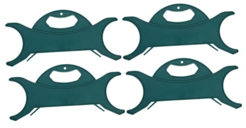 MUCKLILY 4 Pcs Cable Management Holder for Christmas String Lights Cord Keepers for Kitchen and Home Extension Cord Organizer Green Wire Winder for Tidy and Safe Cable Storage