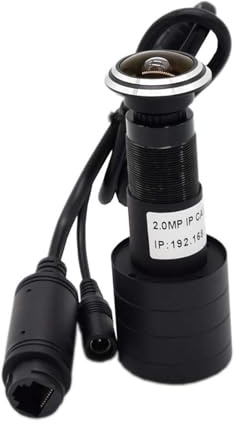 YUANYIYS Cámara de mirilla de 5 MP IP POE WiFi para puerta, lente ultrafina de 1.78 mm, detección de movimiento, audio bidireccional, visión nocturna, cámara de vigilancia de seguridad para el hogar