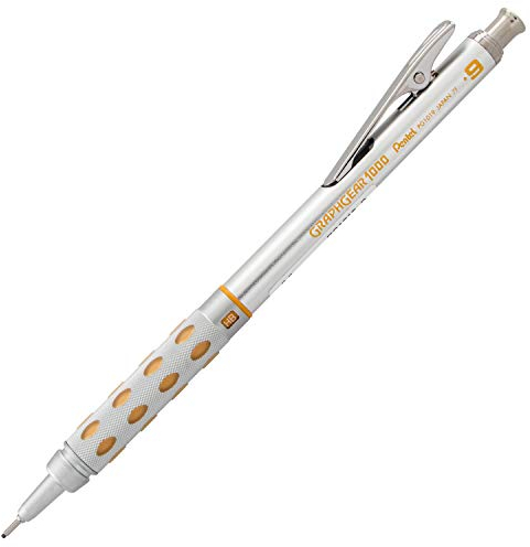 Pentel Graphgear 1000 Porte-Mine 0,9 mm Canon Rentrant Métal