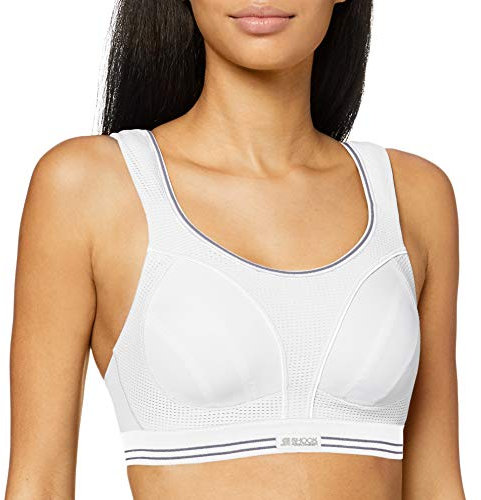Champion Women's Shock Absorber S5044 Ultimate Run Bra Sports Bra, White, 32D