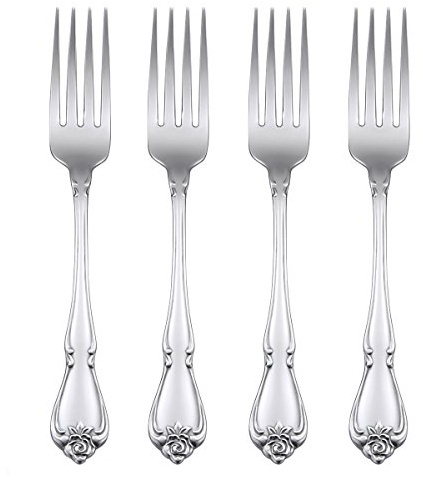 Oneida True Rose Dinner Fork, Set of 4