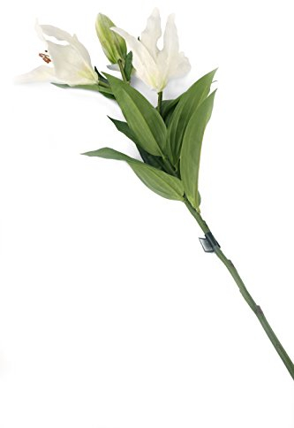 Closer 2 Nature künstliche Blumen Floral Elegance, Orientalische Lilie in, 87 cm, weiß