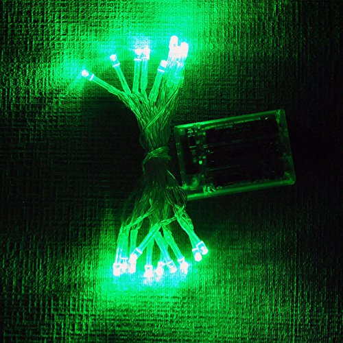 Batteriebetriebe LED-Lichterkette mit 20 LEDs, 2 m, von Lightsgo® grün
