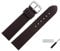 MARBURGER Uhrenarmband 22mm Leder Braun Silber Yak Prägung - Montage Set 5252231000120