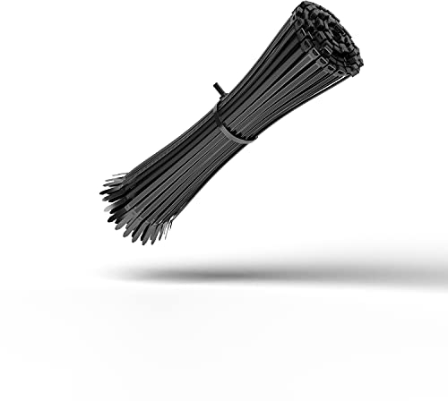 HeiKab 100 Kabelbinder 250 x 4,8 mm - UV-Beständig - Mindestzugfestigkeit 220 N / 22,4 kg - Schwarz -
