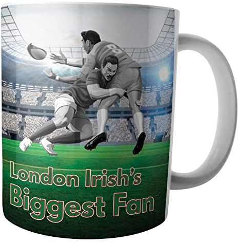 AK Giftshop London Irish's Biggest Fan Rugby Mug/Cup