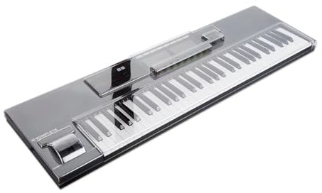 Decksaver Cover for Native Instruments Komplete Kontrol S61 MK2 - Super-Durable Polycarbonate Protective lid in Smoked Clear Colour, Made in The UK