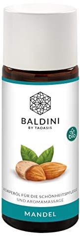 Baldini Mandel Bio Massageöl 100 ml – 100 % naturreines, kaltgepresstes Öl für Massagen & Hautpflege