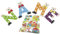 Playshoes Holzbuchstaben Bär im Set für Wunschname inkl Geschenkverpackung & Klebepunkte Türbuchstaben Holz Dekobuchstaben (5er Set)