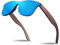 KITHDIA Holz Sonnenbrillen Herren und Damen Polarisierte Sonnenbrille mit Holzbügeln/UV400-Schutz