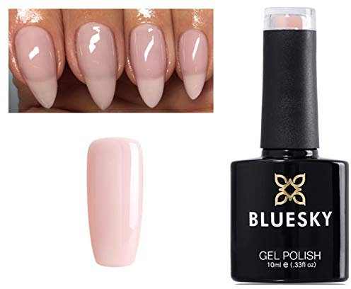 Bluesky Nude Beige Hint of Pink Gel Polish - UV LED Soak Off, 10ml Natural Look