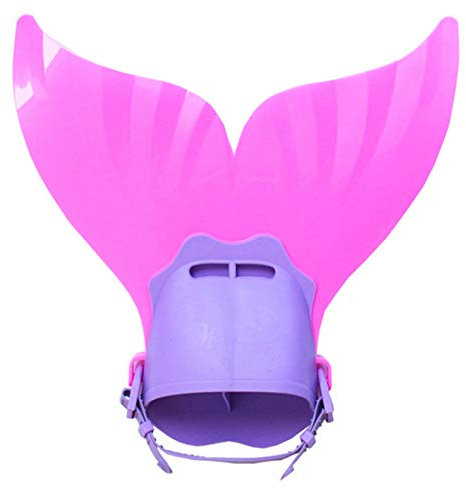 X-Labor Mädchen Cosplay Kostüm Meerjungfrauenschwanz zum Schwimmen 3pcs Bikini Sets Kinder Prinzessin Badeanzug Bademode Schwimmanzug (Kinder Flosse, Rosa)