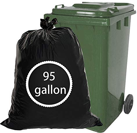 Hokky 350L Bolsa de Basura, Bolsas de Basura de Gran Capacidad, Negro