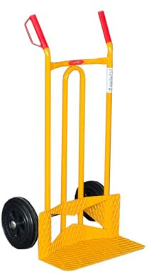 Svelt Carrello Porta Pacchi Professionale in Acciaio – Pedana Rinforzata Mandorlata, Ruote Piene Antiforatura, Maxi Portata: 300kg