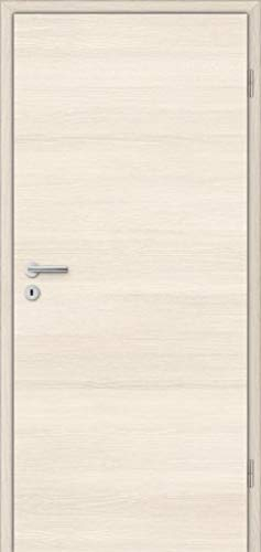 HORI® Zimmertür Komplettset mit Zarge und Türdrücker I Innentür CPL Pinie I Höhe 198,5 cm I Anschlag, Breite und Wandstärke wählbar I DIN rechts I 1985 x 610 mm