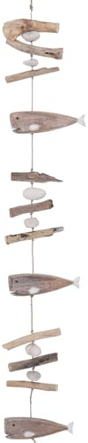 GURU SHOP Mobile aus Holz - Fisch/lang, 80x8x2 cm