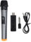Microphone VHF USB 3.5mm 6.35mm Wireless Microphone Megaphone Metal Handheld Capacitor Mic with Receiver for Karaoke Speech Loudspeaker Handheld Microphone