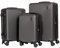 CABIN GO 5513 - Set di 3 valigie - bagaglio a mano da 55 cm, valigia media da 65 cm, valigia grande da 76 cm, in ABS rigido.