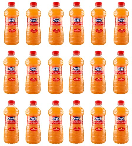 Yoga Succo di Frutta Lot de 18 bouteilles de jus multivitamines pour jus de fruits 1 l