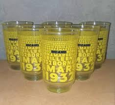RICARD Nouveau Lot de 6 Verres à Neuf Superbe