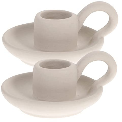 Alipis 2 Stücke Keramik Kerzenhalter Hochzeitsdekor Konische Kerzenhalter para Mesa De Tealight Kerzenbecher Kerzenhalter Tasse Kerzenhalter Restaurant Dekor Hause Tisch Dekor