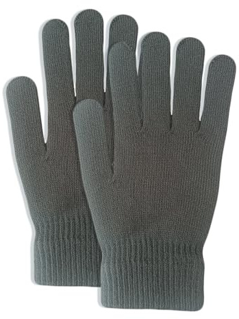 DALEDWN 5 Colors Winter Magic Gloves Unisex Adults Fits Most Men Women Teens Warm Gloves(Grey)