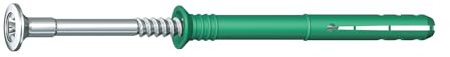 SPAX 4861080600405 6,0 x 40 mm, 200 Stück Nageldübel, grün