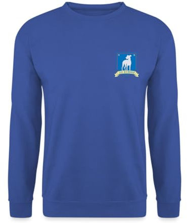 Spreadshirt Ted Lasso A.F.C Richmond Brust Logo Unisex Pullover, XL, Royalblau