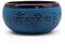 Cuenco de Polvo de Tierra - Mantra Azul Cinco Budas - 16cm