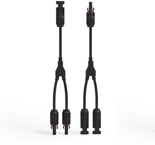 Renogy Solar Connectors Y Branch Parallel Adapter Cable MMF+FFM Pai