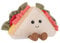 Apricot Lamb Sandwich Nourriture Peluche pour Enfants, Doudou Mignon pour Bébé Fille et Garçon, Sandwich Moelleux Multicolore 11 cm