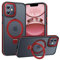 BENTIACC Phone Case for iPhone 11, with Invisible Stand, with Mag-Safe, Military Protection, [Translucent Matte] Anti-fingerprint iPhone 11 Case (Red)