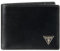 GUESS Klassische Bifold Geldbörse für Herren mit Kartenfächern, Geldscheinfach und Ausweisfenster, Schwarzes Ornament, Einheitsgröße, Klassische Faltbörse mit Kartenfächern, Geldscheinfach und