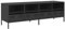 vidaXL Meuble TV Noir 135x39x43,5 cm Acier laminé à Froid, Support TV, Buffet TV, Armoire HiFi, Banc TV, Armoire en métal, Meuble multimédia